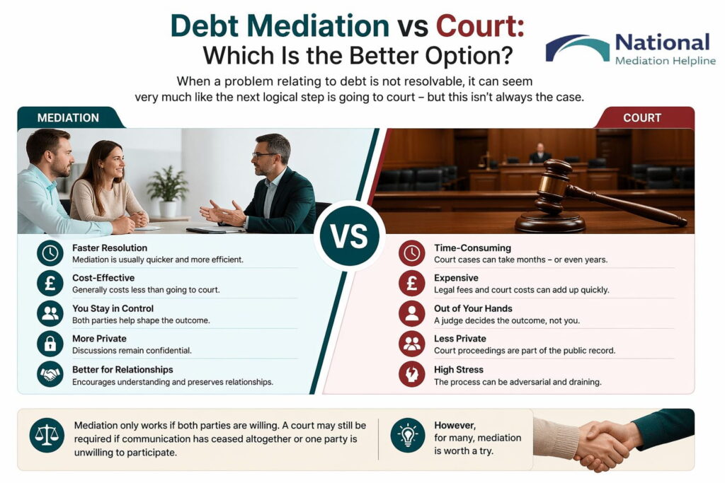 Debt Mediation vs Court: Which Is the Better Option Reading